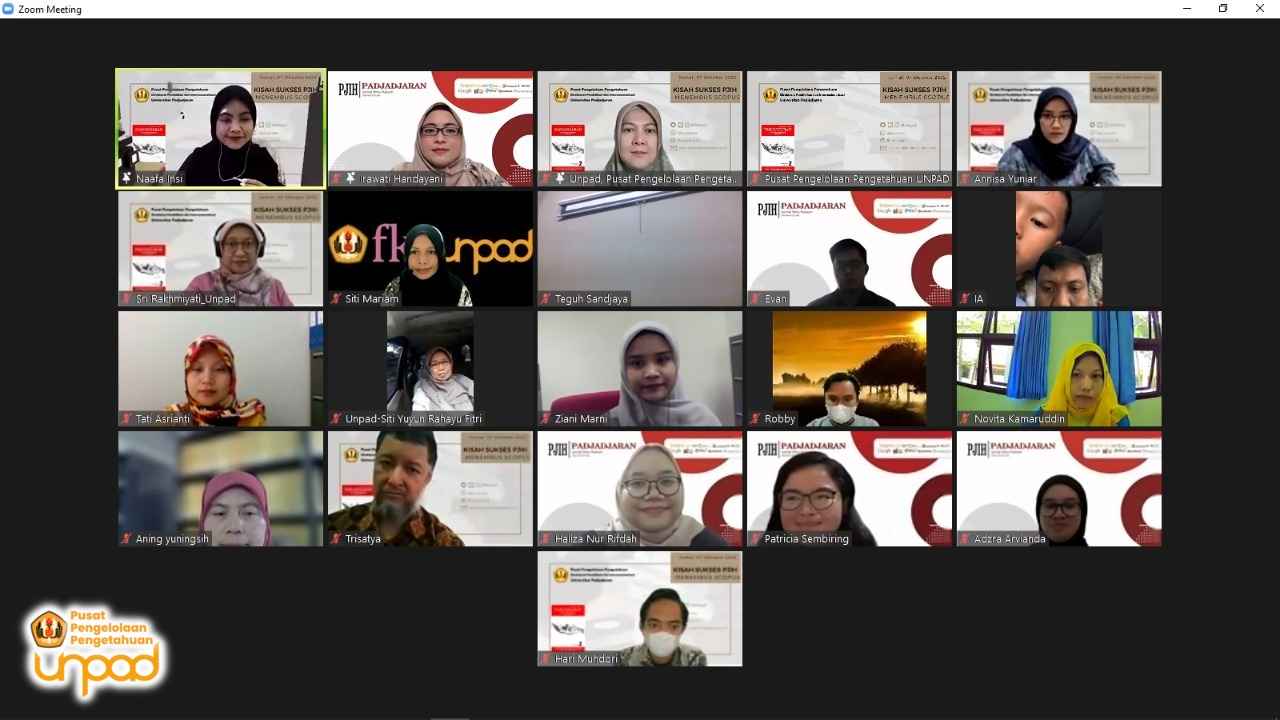 Webinar "Kisah Sukses PJIH menembus SCOPUS"