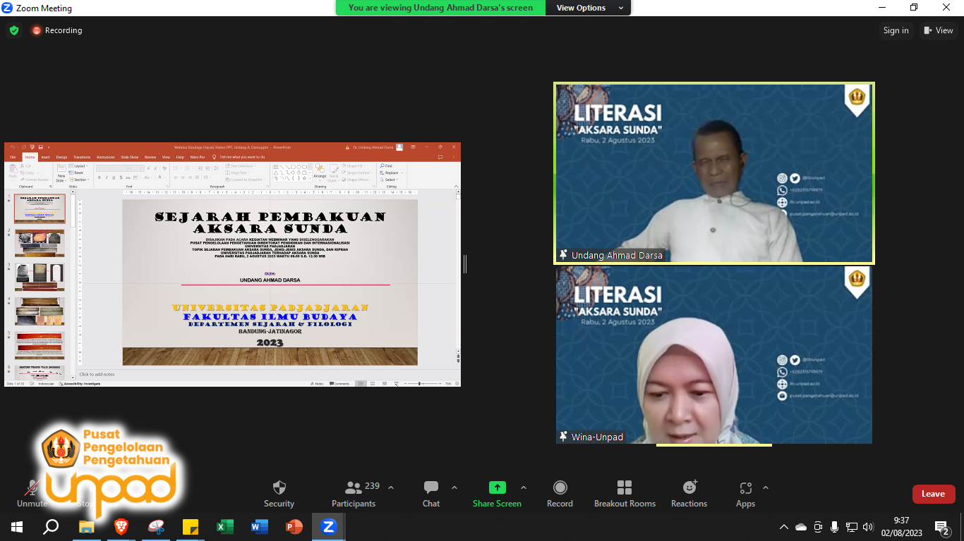 Bulan Literasi #1: Literasi Aksara Sunda 