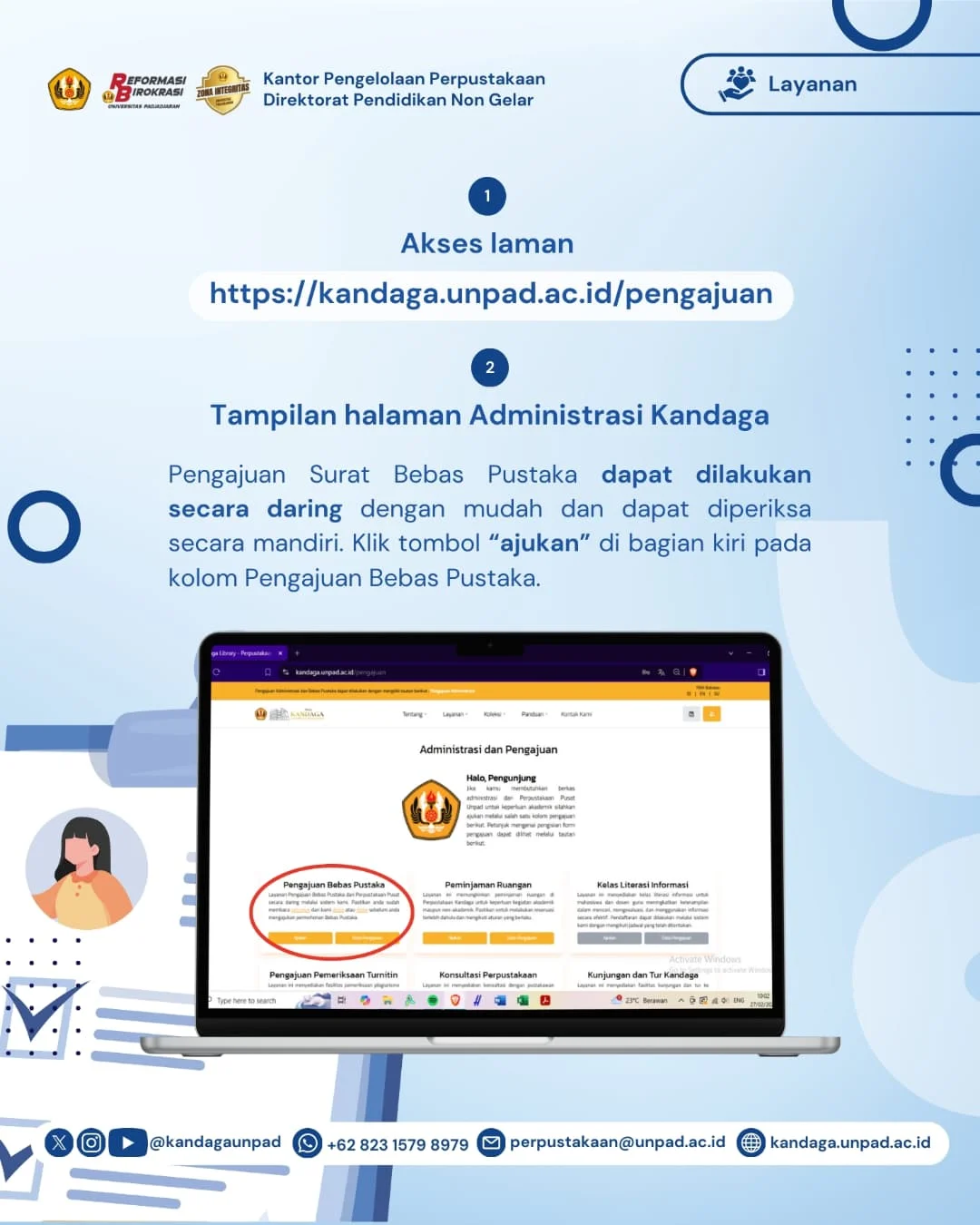 Layanan Surat Bebas Pustaka Perpustakaan Pusat secara Online - 2