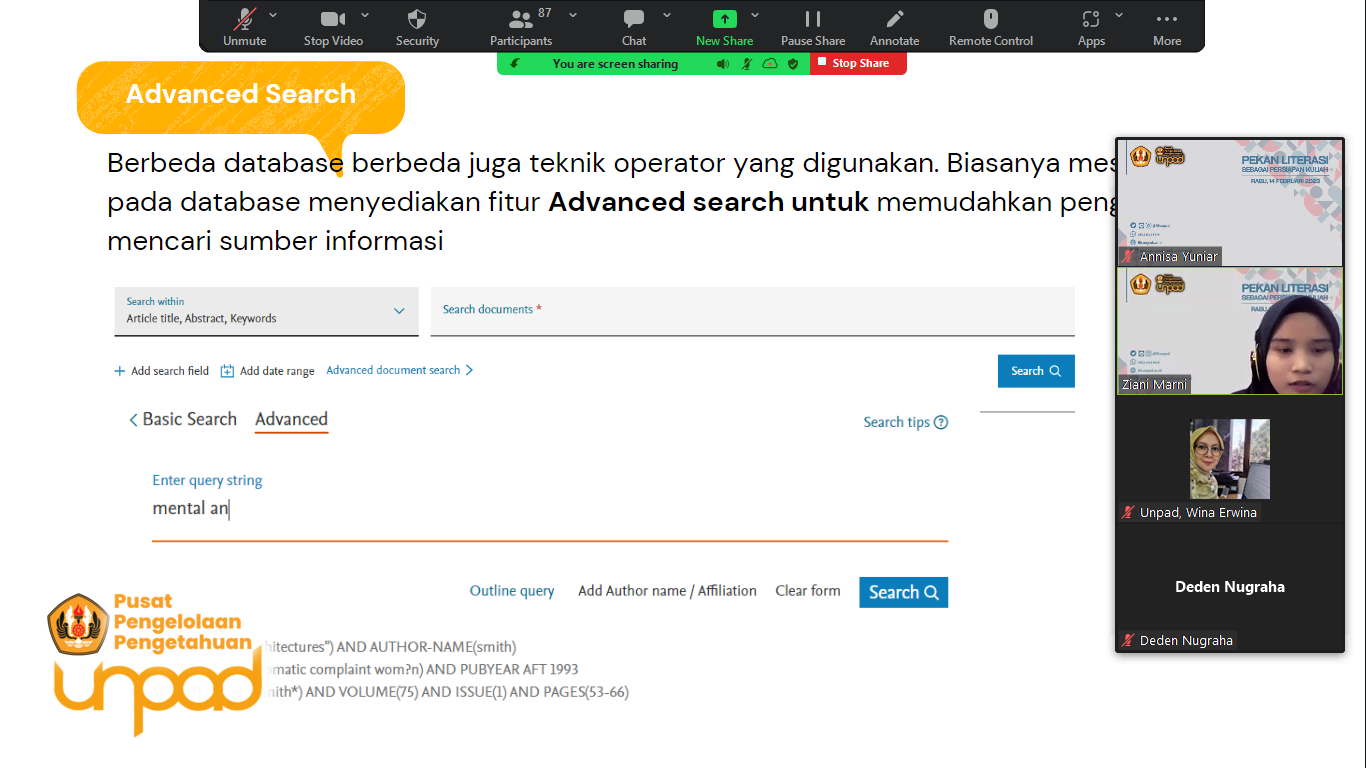 Kelas Pekan Literasi #1: "Sumber Informasi dan Penelusuran"