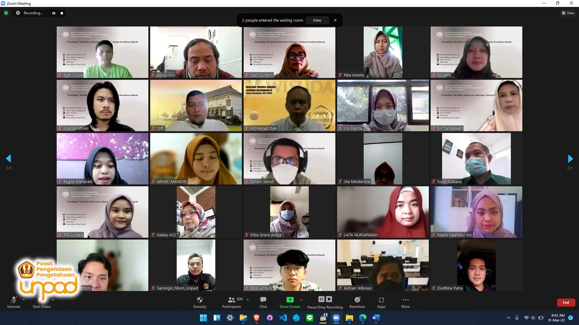 Webinar Serial Literasi Informasi: "Mendeley Reference Manager" dalam Penulisan Ilmiah.