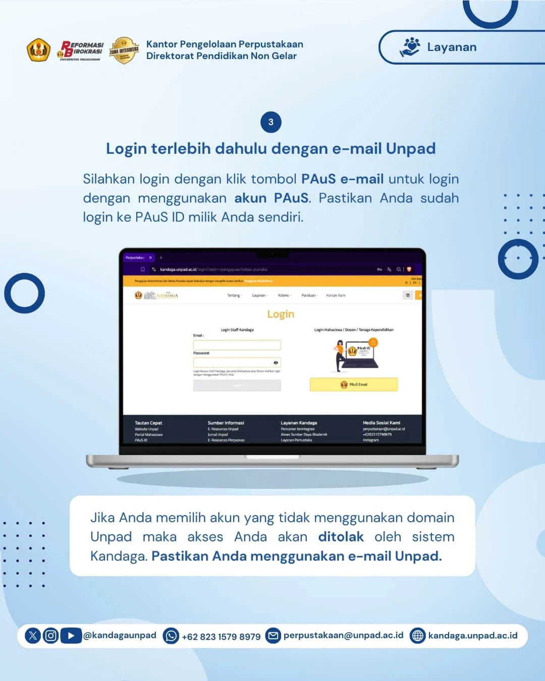 Layanan Surat Bebas Pustaka Perpustakaan Pusat secara Online - 3