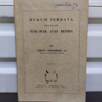 Hukum perdata tentang hak-hak atas benda