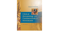 Clinical hematology and fundamental of hemostasis