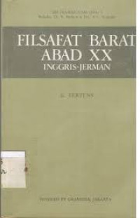 Filsafat barat Abad XX : Inggris-Jerman.