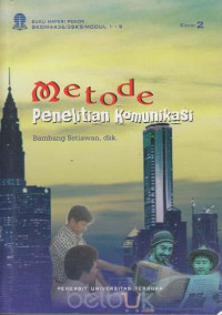 Metode penelitian komunikasi