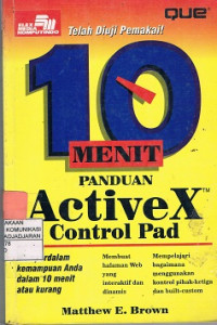 10 menit Panduan Activex Control Pad