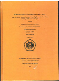 Hubungan Storytelling dengan Minat Baca Siswa : Studi Korelasional Mengenai Hubungan Storytelling dengan Minat Baca Siswa di SD Negeri Cikeruh II Jatinangor