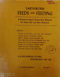 Earthworm feed and feeding