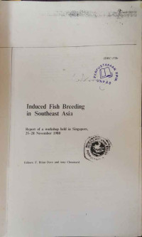 Induceed fish breeding in southeast asia