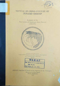 Manual on pond culture of penaeid shrimp