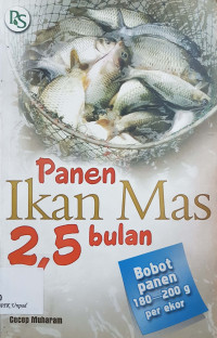 Panen ikan mas 2,5 bulan