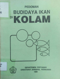 Pedoman budidaya ikan di kolam