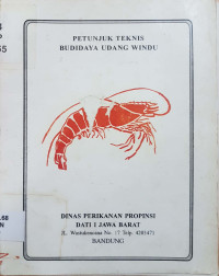 Petunjuk teknis budidaya udang windu