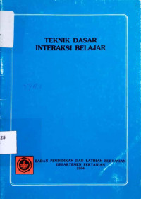 Teknik dasar interaksi belajar