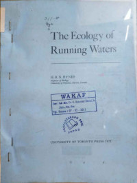 The ecology of running waters