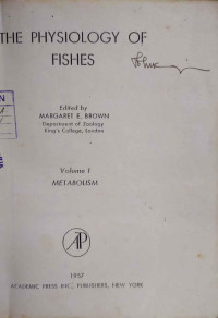 The physiology of fishes