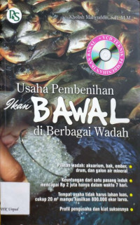 Usaha pembenihan ikan bawal di berbagai wadah