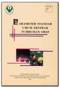 Parameter Standar Umum Ekstrak Tumbuhan Obat