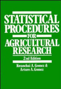 Statistical procedures for agricultural research