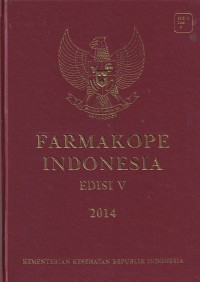 Farmakope Indonesia ed. V , tahun 2014, Buku 1 ( Kemenkes R.I.