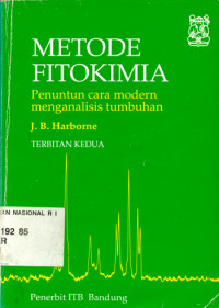 Metode Fitokimia: Penuntun Cara Modern Menganalisis Tumbuhan