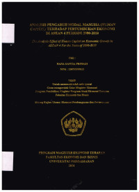 Analisis pengaruh modal manusia (human capital) terhadap pertumbuhan ekonomi di Asean 4 periode 2000 - 2010