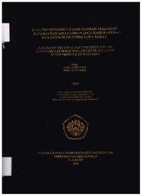 Analisis pengaruh pajak daerah terhadap pendapatan asli daerah (PAD) Kabupaten dan Kota di Provinsi Jawa Barat