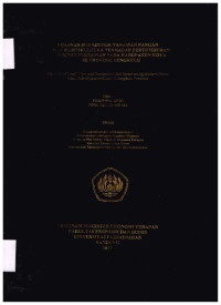 Peranan sub sektor tanaman pangan dan hortikultura terhadap pertumbuhan sektor pertanian pada Kabupaten/Kota se Provinsi Bengkulu