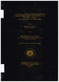 Analisis nilai tukar riil dan pengaruhnya terhadap neraca perdagangan  bilateral Indonesia -Jepang (studi empiris data tahun 1980 s.d. 2009)