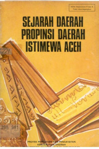 Sejarah Daerah Propinsi Daerah Istimewa Aceh