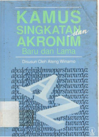 Kamus Singkatan Dan Akronim Baru Dan Lama