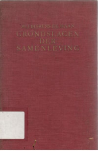 Grondslagen Der Samenleving