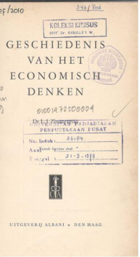 Geschiedenis van het Economich Denken