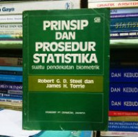 PRINSIP DAN PROSEDUR STATISTIKA: SUATU PENDEKATAN BIOMETRIK