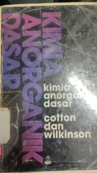 Kimia  Anorganic Dasar ( Terjemahan  I, ( Sahati Suharto Dkk )