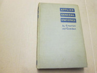 APPLIED GENERAL STATISTICS SECOND ED.