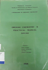 Organik Chemistry Ii Practical Manual Dib. 244