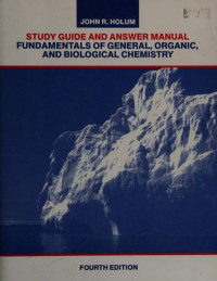 Fundamentals Of General, Organic, And Biological Chemistry