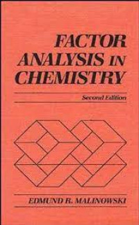 Factor Analysis In Chemistry 