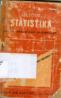 METODA STATISTIKA: untuk penarikan kesimpulan