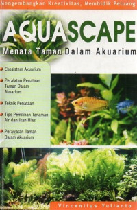 Aquascape menata taman dalam akuarium