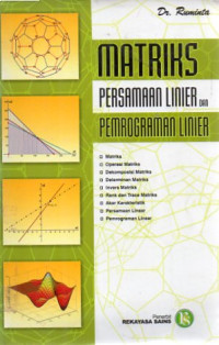 Matriks persamaan linier pemograman linier