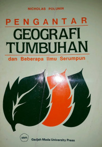 Pengantar geografi tumbuhan dan beberapa ilmu serumpun