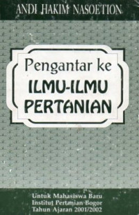 Pengantar ke ilmu-ilmu pertanian