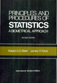 Principles and procedures of statistics a biometrical approach