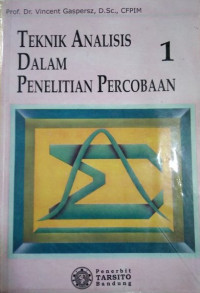 Teknis Analisis Dalam Penelitian Percobaan 1