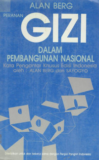 Pernanan gizi dalam pembangunan nasional