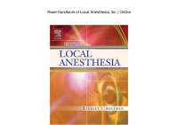 Handbook Of Local Anesthesia, 5e