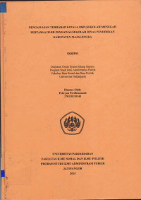 Pengawasan Terhadap Kepala SMP (Sekolah Menegah Pertama) oleh Pengawas Sekolah Dinas Pendidikan Kabupaten Majalengka